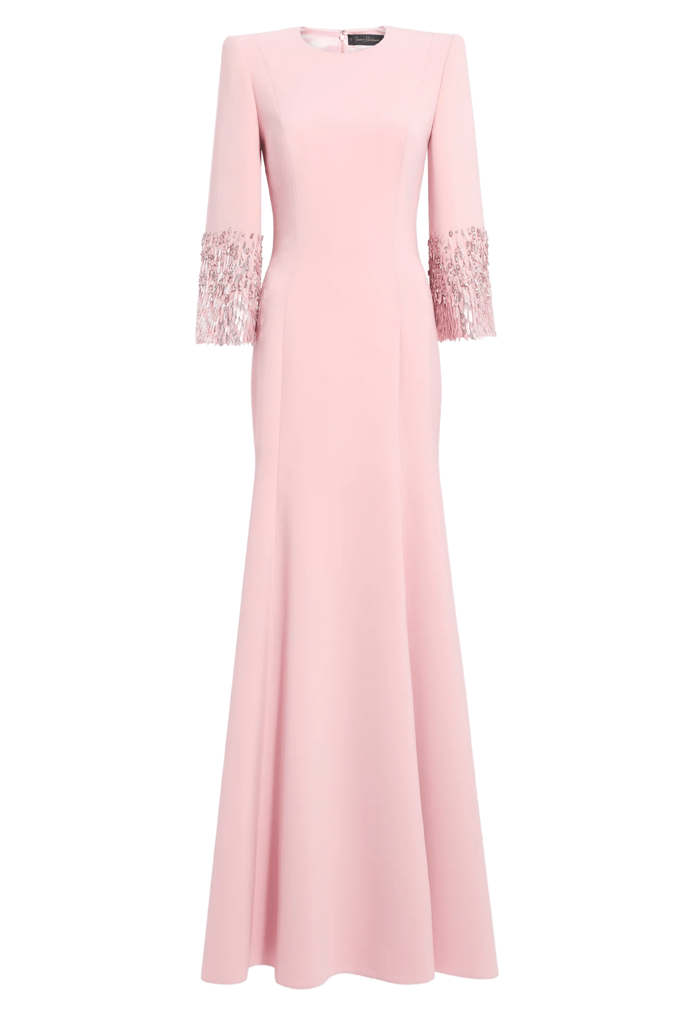 Anita Crepe Gown - ALBOUSHIYA - district 5 - dubai - riyadh - abaya - dresses - designers - evening wear - luxury - elegance - craftsmanship - gowns - cocktail dresses - collections - georges