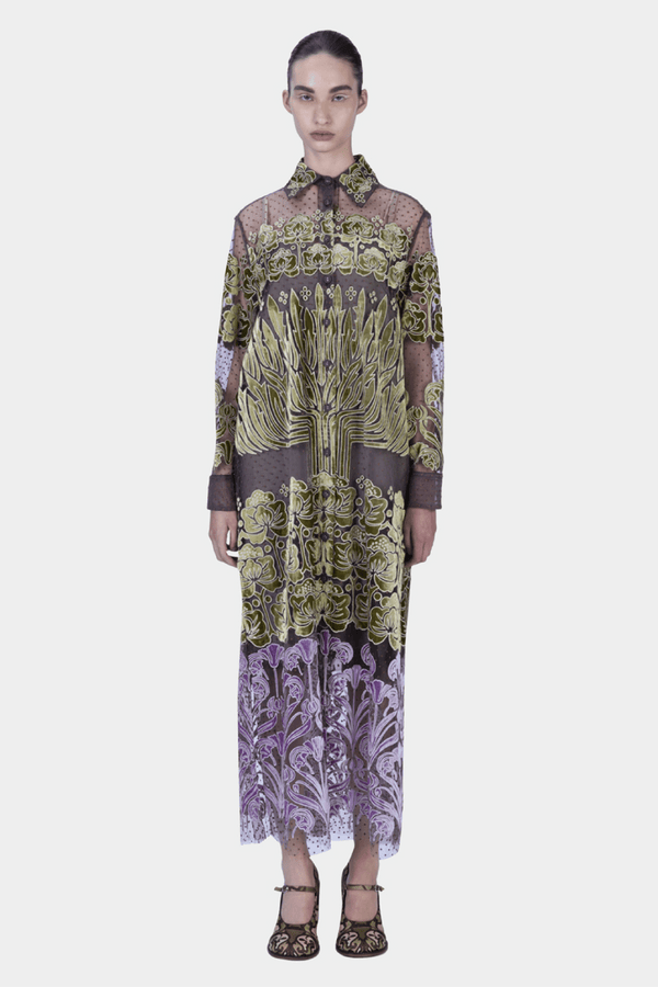 Ariette Shirt Dress - ALBOUSHIYA - district 5 - dubai - riyadh - abaya - dresses - designers - evening wear - luxury - elegance - craftsmanship - gowns - cocktail dresses - collections - georges