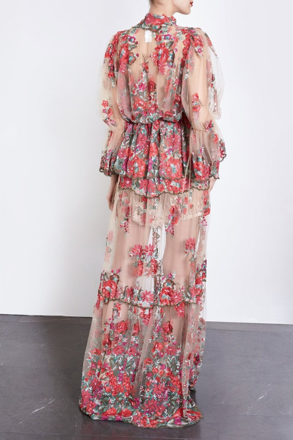 Azabache Two Piece Dress - ALBOUSHIYA - district 5 - dubai - riyadh - abaya - dresses - designers - evening wear - luxury - elegance - craftsmanship - gowns - cocktail dresses - collections - georges