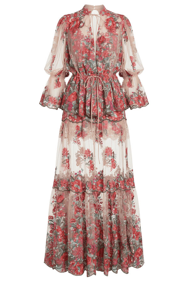 Azabache Two Piece Dress - ALBOUSHIYA - district 5 - dubai - riyadh - abaya - dresses - designers - evening wear - luxury - elegance - craftsmanship - gowns - cocktail dresses - collections - georges