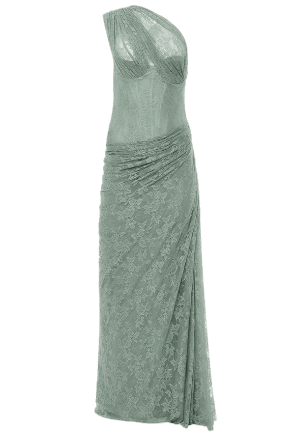 Azra Lace Gown - ALBOUSHIYA - district 5 - dubai - riyadh - abaya - dresses - designers - evening wear - luxury - elegance - craftsmanship - gowns - cocktail dresses - collections - georges