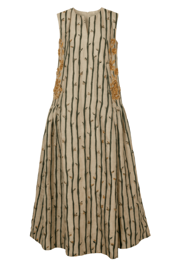 Bamboo Dress - ALBOUSHIYA - district 5 - dubai - riyadh - abaya - dresses - designers - evening wear - luxury - elegance - craftsmanship - gowns - cocktail dresses - collections - georges