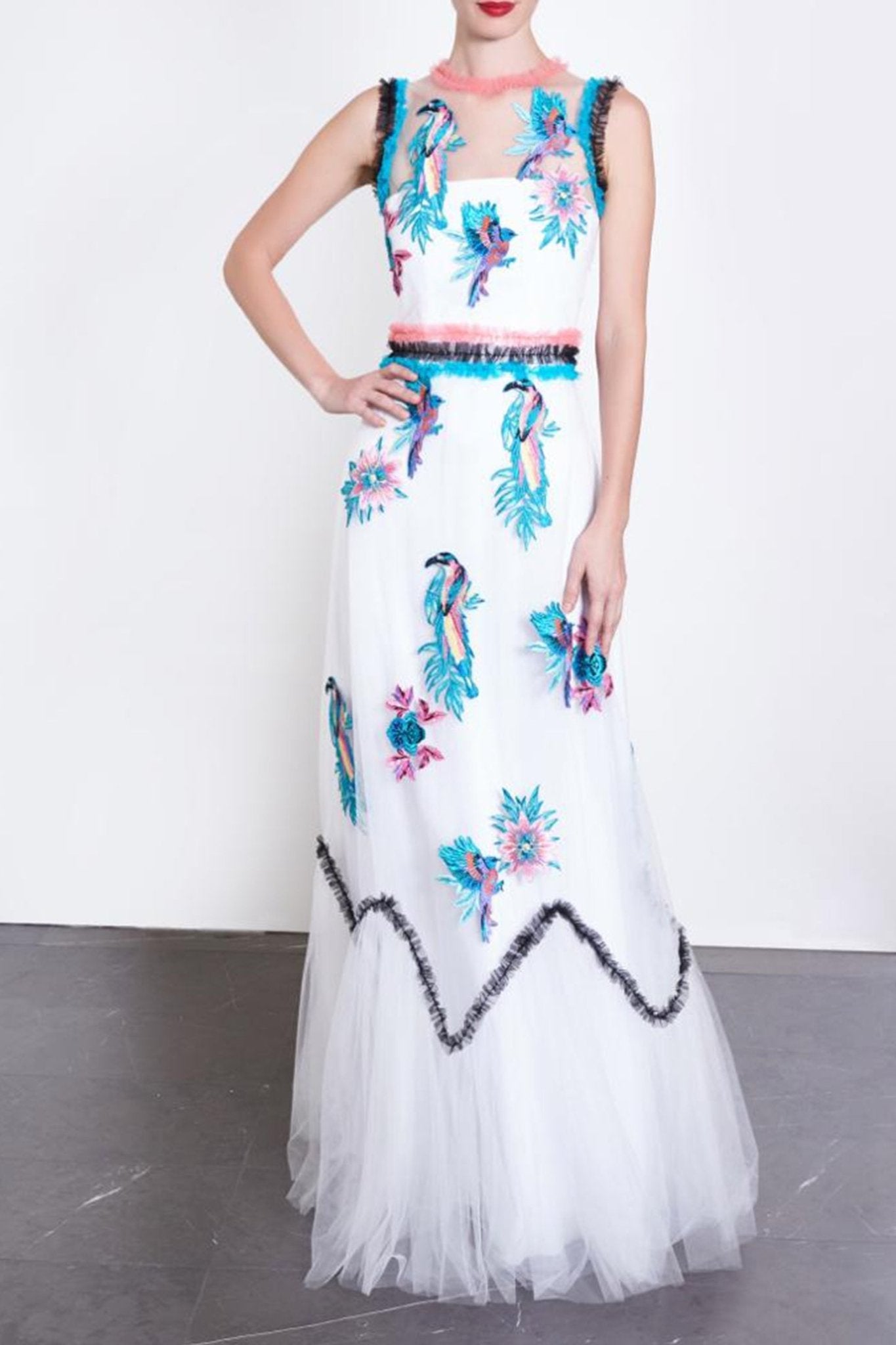 Birdy Gown - ALBOUSHIYA - district 5 - dubai - riyadh - abaya - dresses - designers - evening wear - luxury - elegance - craftsmanship - gowns - cocktail dresses - collections - georges