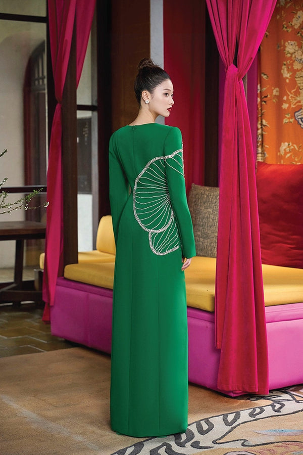 Bloom Majesty Gown - ALBOUSHIYA - district 5 - dubai - riyadh - abaya - dresses - designers - evening wear - luxury - elegance - craftsmanship - gowns - cocktail dresses - collections - georges
