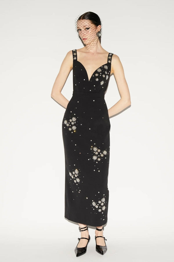 Brandy Black Dress - ALBOUSHIYA - district 5 - dubai - riyadh - abaya - dresses - designers - evening wear - luxury - elegance - craftsmanship - gowns - cocktail dresses - collections - georges
