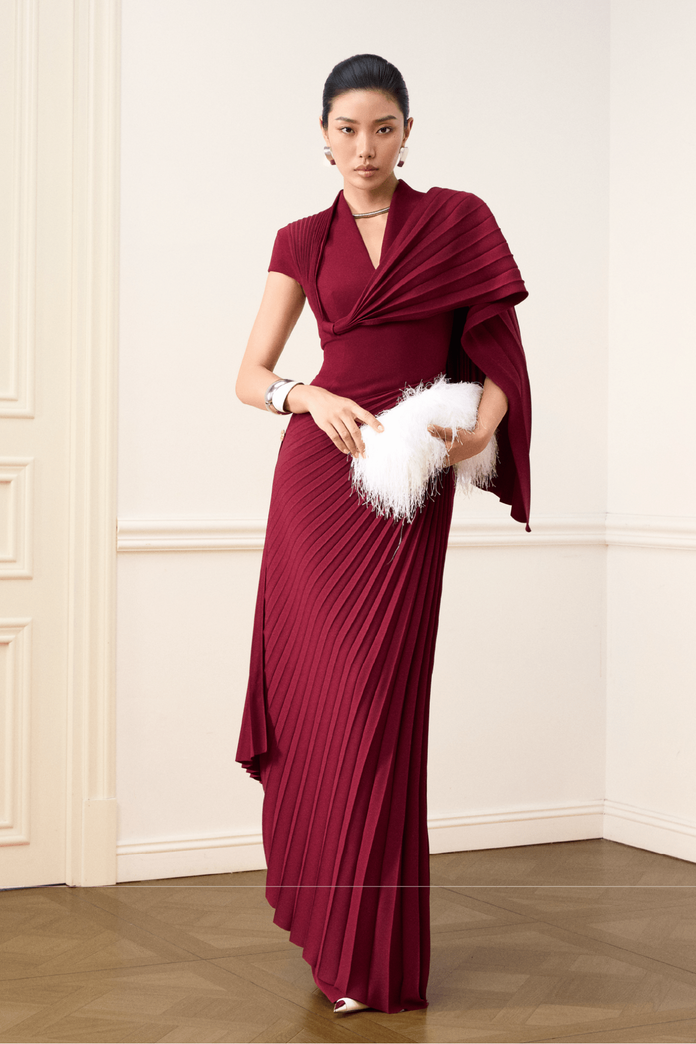 Cambon Dress - ALBOUSHIYA - district 5 - dubai - riyadh - abaya - dresses - designers - evening wear - luxury - elegance - craftsmanship - gowns - cocktail dresses - collections - georges