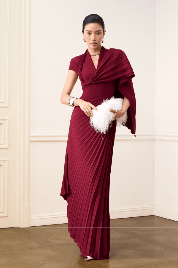 Cambon Dress - ALBOUSHIYA - district 5 - dubai - riyadh - abaya - dresses - designers - evening wear - luxury - elegance - craftsmanship - gowns - cocktail dresses - collections - georges