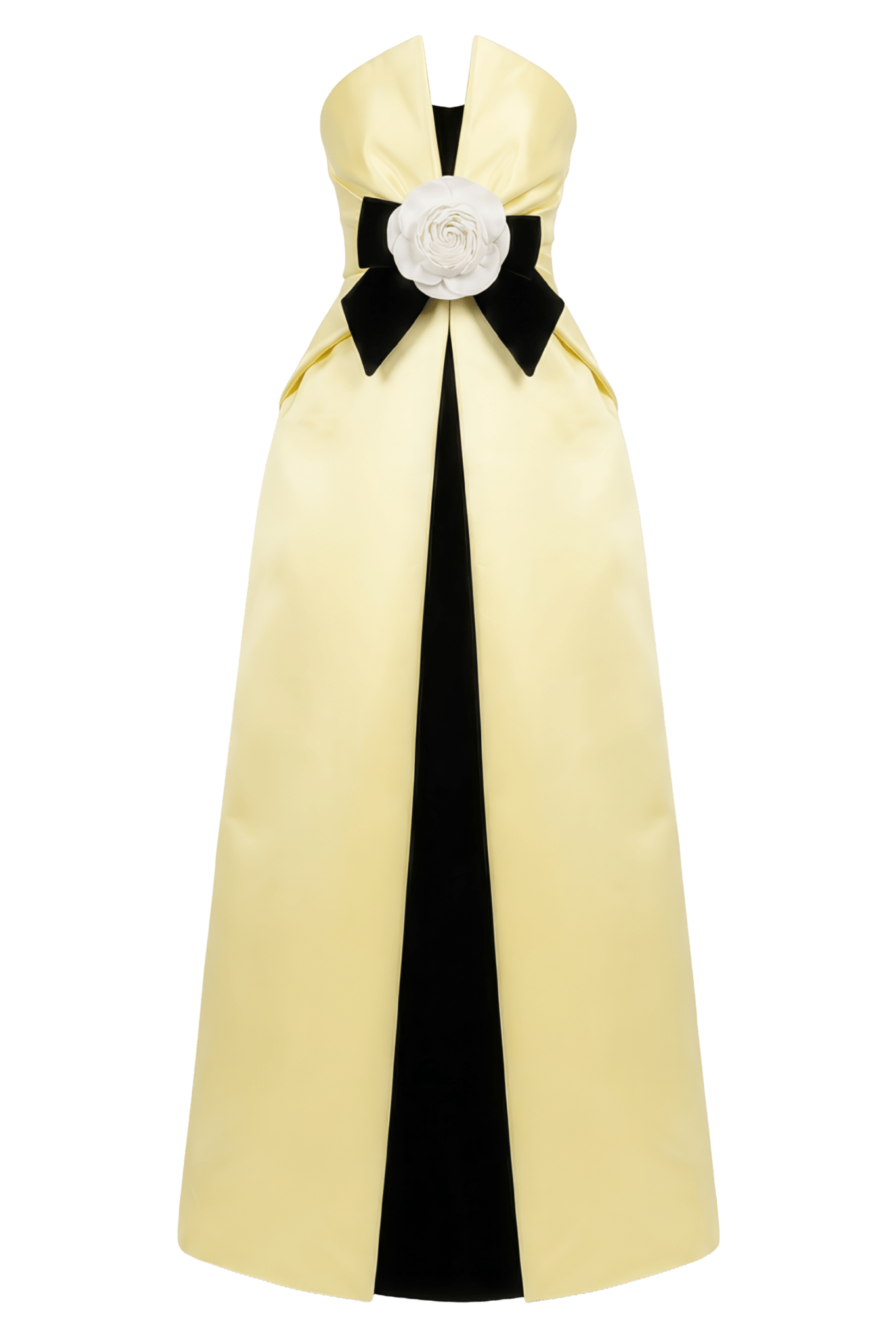 Camellia Bow Column Gown - ALBOUSHIYA - district 5 - dubai - riyadh - abaya - dresses - designers - evening wear - luxury - elegance - craftsmanship - gowns - cocktail dresses - collections - georges