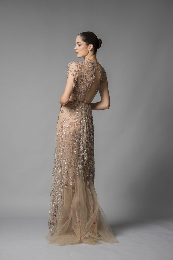Camila Gown - ALBOUSHIYA - district 5 - dubai - riyadh - abaya - dresses - designers - evening wear - luxury - elegance - craftsmanship - gowns - cocktail dresses - collections - georges