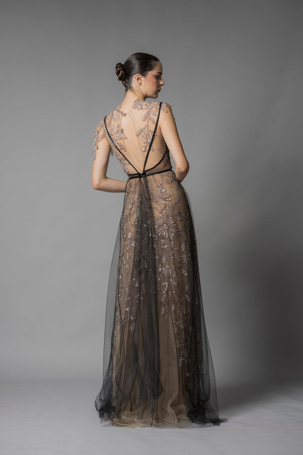 Camila Gown - ALBOUSHIYA - district 5 - dubai - riyadh - abaya - dresses - designers - evening wear - luxury - elegance - craftsmanship - gowns - cocktail dresses - collections - georges