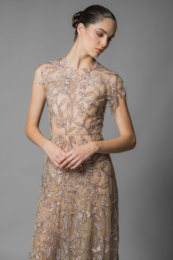 Camila Gown - ALBOUSHIYA - district 5 - dubai - riyadh - abaya - dresses - designers - evening wear - luxury - elegance - craftsmanship - gowns - cocktail dresses - collections - georges