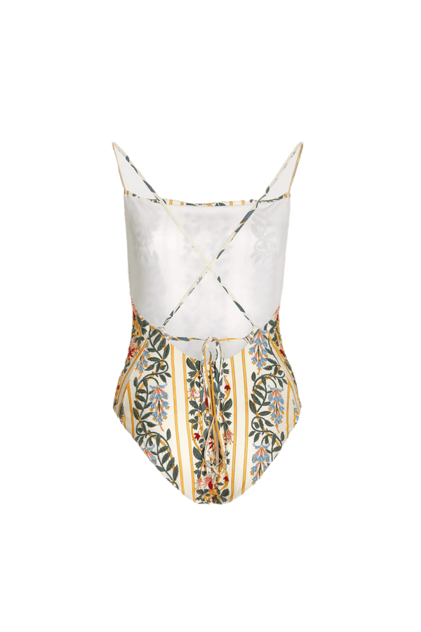 Caoba Floral Embroidered One Piece Swimsuit - ALBOUSHIYA - district 5 - dubai - riyadh - abaya - dresses - designers - evening wear - luxury - elegance - craftsmanship - gowns - cocktail dresses - collections - georges