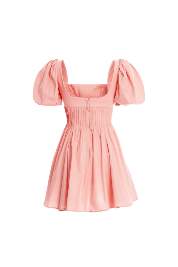 Caramelo Garza Pink Mini Dress - ALBOUSHIYA - district 5 - dubai - riyadh - abaya - dresses - designers - evening wear - luxury - elegance - craftsmanship - gowns - cocktail dresses - collections - georges
