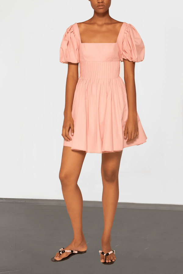 Caramelo Garza Pink Mini Dress - ALBOUSHIYA - district 5 - dubai - riyadh - abaya - dresses - designers - evening wear - luxury - elegance - craftsmanship - gowns - cocktail dresses - collections - georges