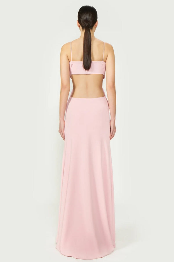 Carice Cutout Crepe Gown - ALBOUSHIYA - district 5 - dubai - riyadh - abaya - dresses - designers - evening wear - luxury - elegance - craftsmanship - gowns - cocktail dresses - collections - georges
