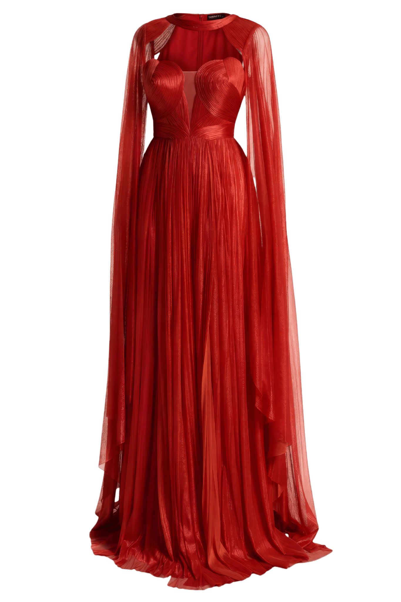Carolina Silk Tulle Gown & Cape - ALBOUSHIYA - district 5 - dubai - riyadh - abaya - dresses - designers - evening wear - luxury - elegance - craftsmanship - gowns - cocktail dresses - collections - georges