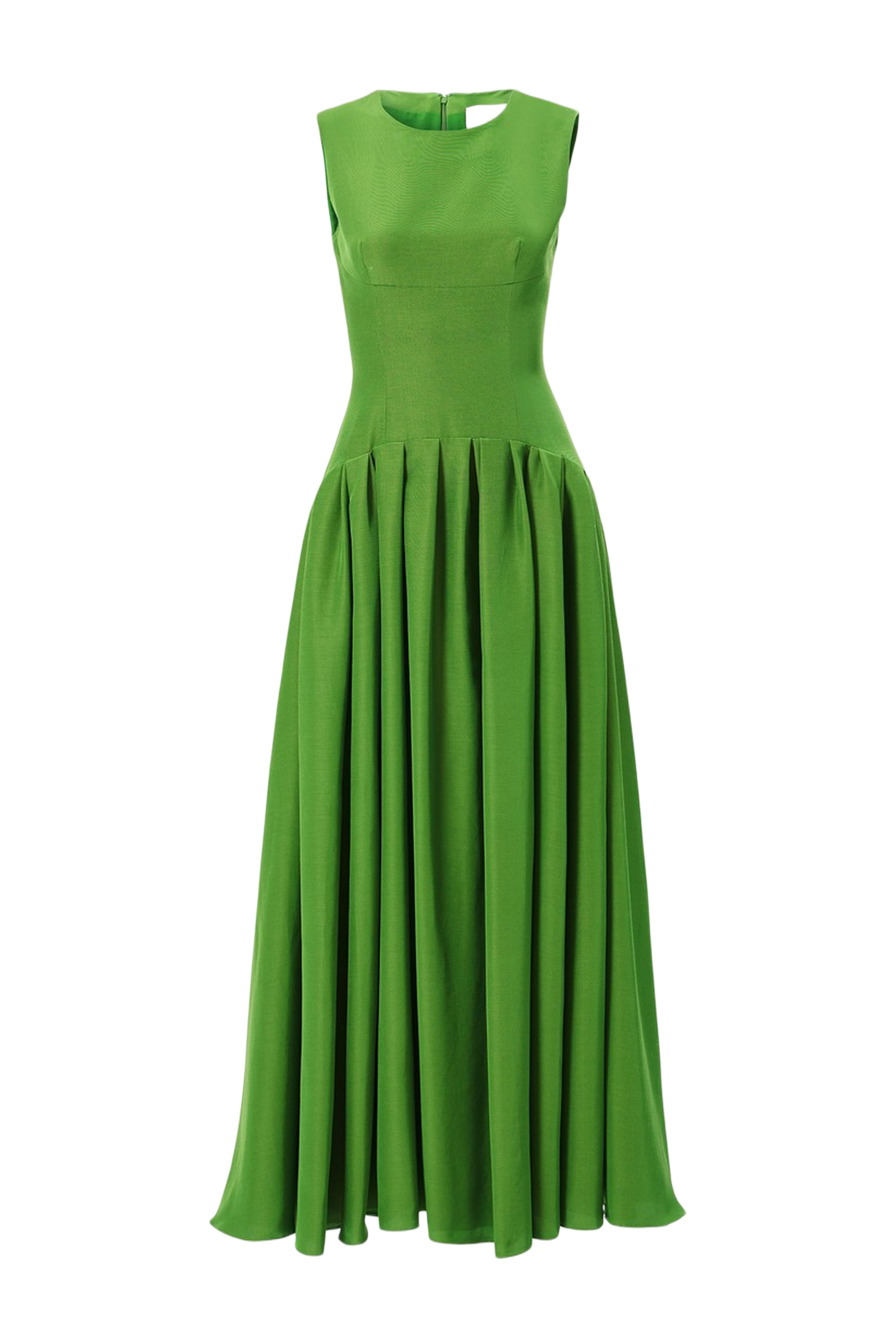 Sleeveless Boat-Neck Maxi Dress