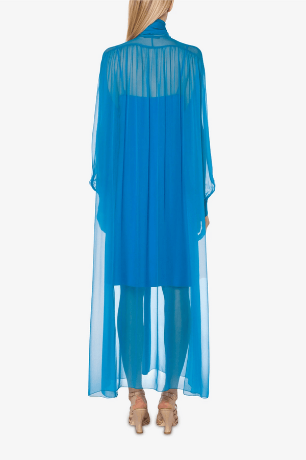 Chiffon Shirt Dress - ALBOUSHIYA - district 5 - dubai - riyadh - abaya - dresses - designers - evening wear - luxury - elegance - craftsmanship - gowns - cocktail dresses - collections - georges