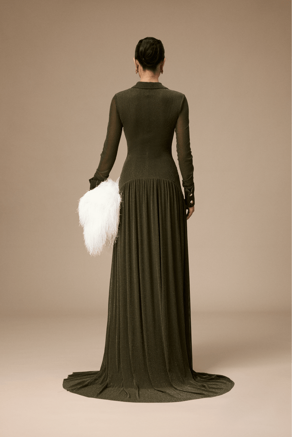 Clichy Dress - ALBOUSHIYA - district 5 - dubai - riyadh - abaya - dresses - designers - evening wear - luxury - elegance - craftsmanship - gowns - cocktail dresses - collections - georges
