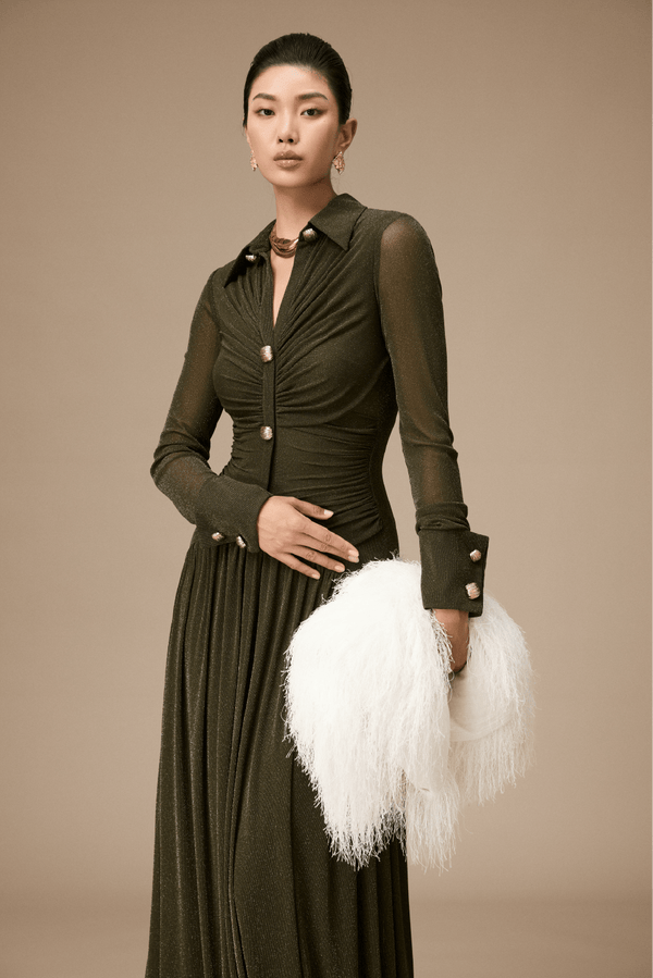 Clichy Dress - ALBOUSHIYA - district 5 - dubai - riyadh - abaya - dresses - designers - evening wear - luxury - elegance - craftsmanship - gowns - cocktail dresses - collections - georges