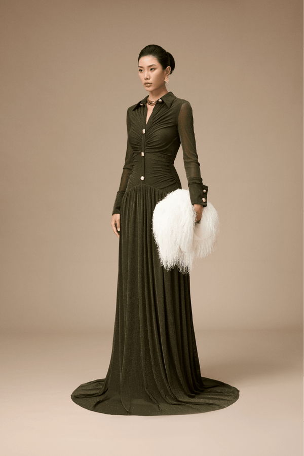 Clichy Dress - ALBOUSHIYA - district 5 - dubai - riyadh - abaya - dresses - designers - evening wear - luxury - elegance - craftsmanship - gowns - cocktail dresses - collections - georges
