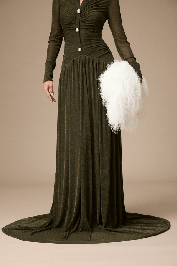 Clichy Dress - ALBOUSHIYA - district 5 - dubai - riyadh - abaya - dresses - designers - evening wear - luxury - elegance - craftsmanship - gowns - cocktail dresses - collections - georges