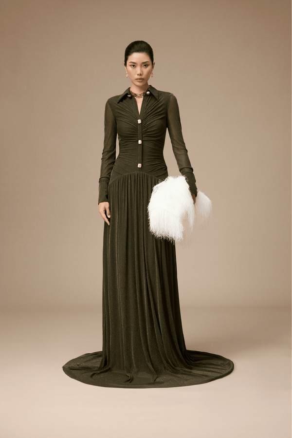 Clichy Dress - ALBOUSHIYA - district 5 - dubai - riyadh - abaya - dresses - designers - evening wear - luxury - elegance - craftsmanship - gowns - cocktail dresses - collections - georges