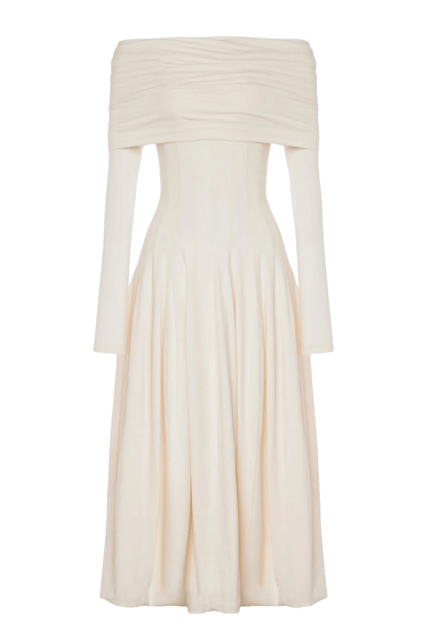 Cotton Jersey Dress - ALBOUSHIYA - district 5 - dubai - riyadh - abaya - dresses - designers - evening wear - luxury - elegance - craftsmanship - gowns - cocktail dresses - collections - georges