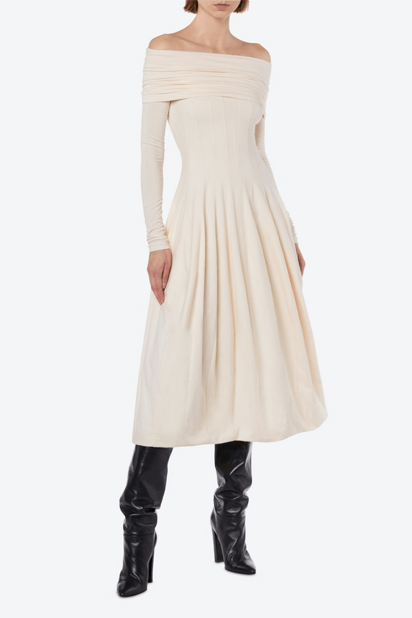 Cotton Jersey Dress - ALBOUSHIYA - district 5 - dubai - riyadh - abaya - dresses - designers - evening wear - luxury - elegance - craftsmanship - gowns - cocktail dresses - collections - georges