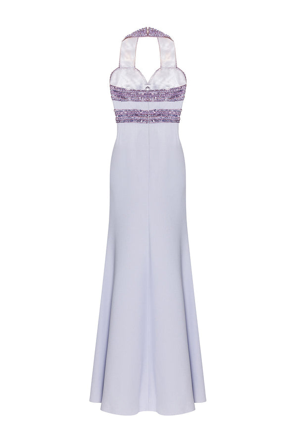 Crystal Embellished Bustier Gown - ALBOUSHIYA - district 5 - dubai - riyadh - abaya - dresses - designers - evening wear - luxury - elegance - craftsmanship - gowns - cocktail dresses - collections - georges