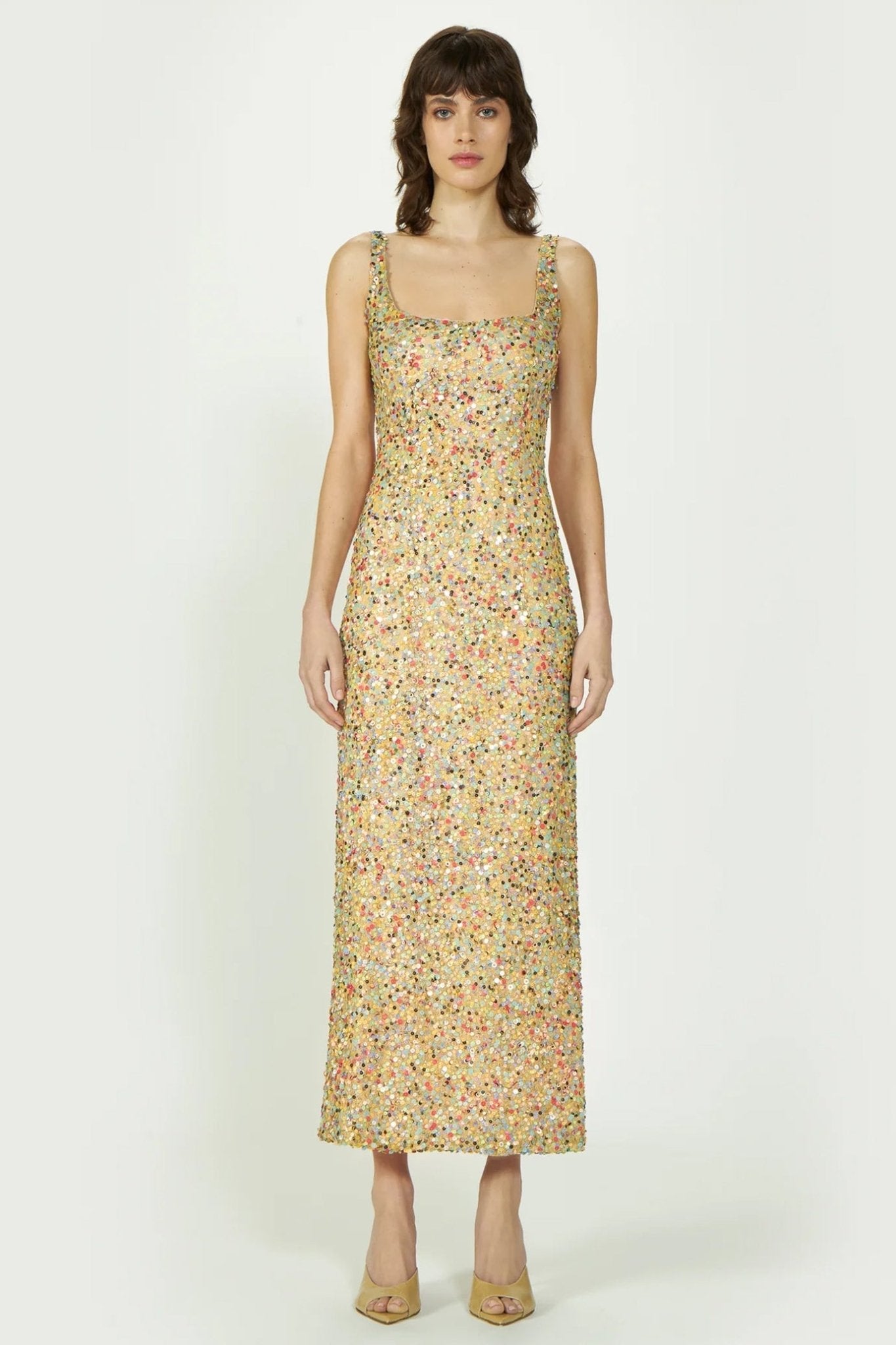 Dasha Sequin Medley Dress - ALBOUSHIYA - district 5 - dubai - riyadh - abaya - dresses - designers - evening wear - luxury - elegance - craftsmanship - gowns - cocktail dresses - collections - georges