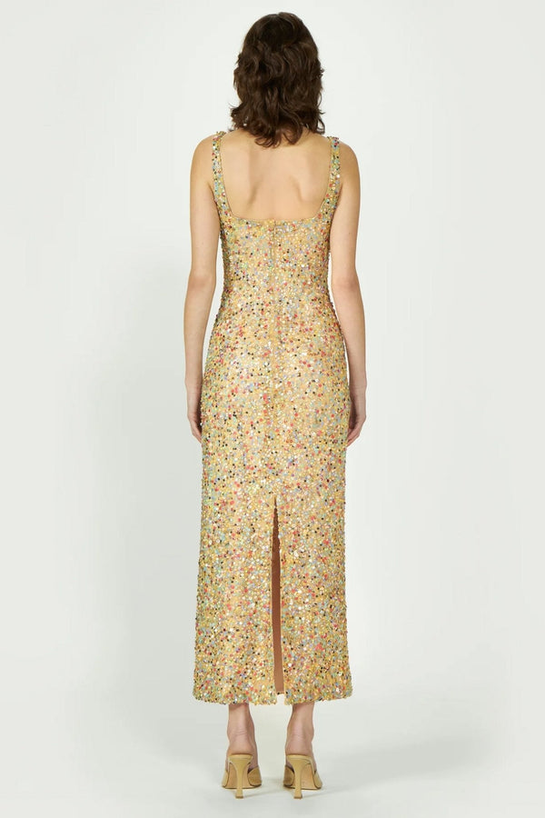 Dasha Sequin Medley Dress - ALBOUSHIYA - district 5 - dubai - riyadh - abaya - dresses - designers - evening wear - luxury - elegance - craftsmanship - gowns - cocktail dresses - collections - georges