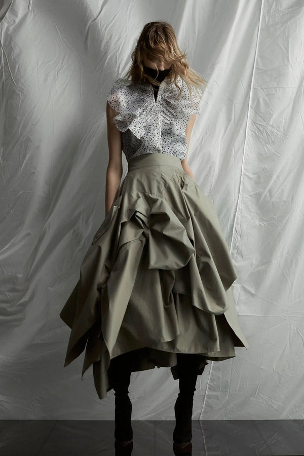 Definitive Deconstruct Skirt - ALBOUSHIYA - district 5 - dubai - riyadh - abaya - dresses - designers - evening wear - luxury - elegance - craftsmanship - gowns - cocktail dresses - collections - georges