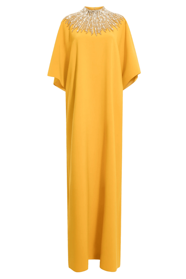 Desert Blossom Caftan - ALBOUSHIYA - district 5 - dubai - riyadh - abaya - dresses - designers - evening wear - luxury - elegance - craftsmanship - gowns - cocktail dresses - collections - georges