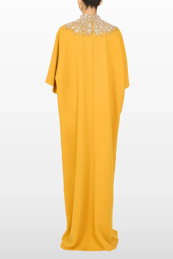 Desert Blossom Caftan - ALBOUSHIYA - district 5 - dubai - riyadh - abaya - dresses - designers - evening wear - luxury - elegance - craftsmanship - gowns - cocktail dresses - collections - georges