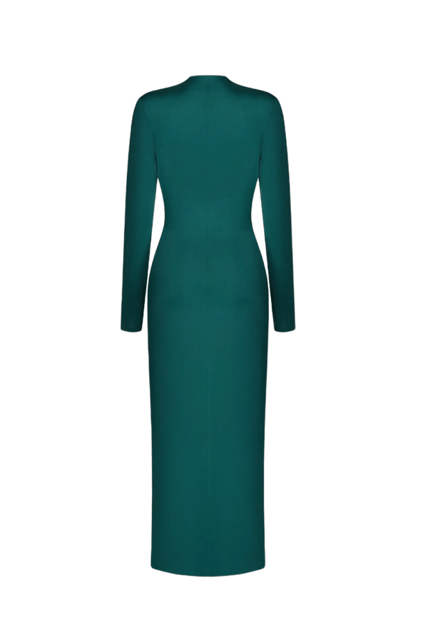 Draped Jersey Dress - ALBOUSHIYA - district 5 - dubai - riyadh - abaya - dresses - designers - evening wear - luxury - elegance - craftsmanship - gowns - cocktail dresses - collections - georges