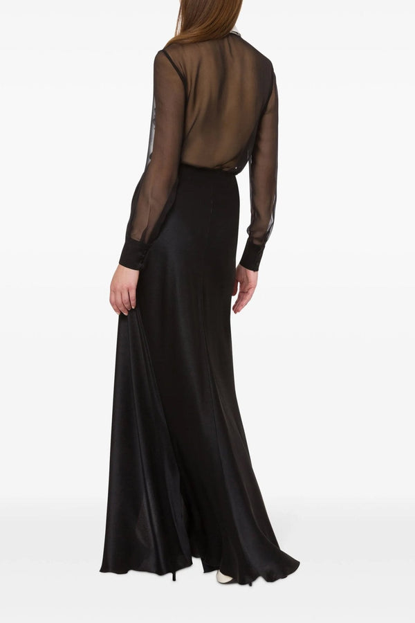 Draped Maxi Skirt - ALBOUSHIYA - district 5 - dubai - riyadh - abaya - dresses - designers - evening wear - luxury - elegance - craftsmanship - gowns - cocktail dresses - collections - georges