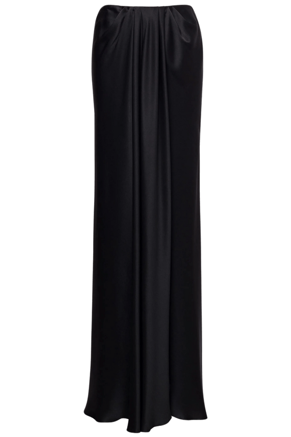 Draped Maxi Skirt - ALBOUSHIYA - district 5 - dubai - riyadh - abaya - dresses - designers - evening wear - luxury - elegance - craftsmanship - gowns - cocktail dresses - collections - georges