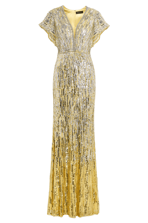 Dusk Dress in Mimosa - ALBOUSHIYA - district 5 - dubai - riyadh - abaya - dresses - designers - evening wear - luxury - elegance - craftsmanship - gowns - cocktail dresses - collections - georges