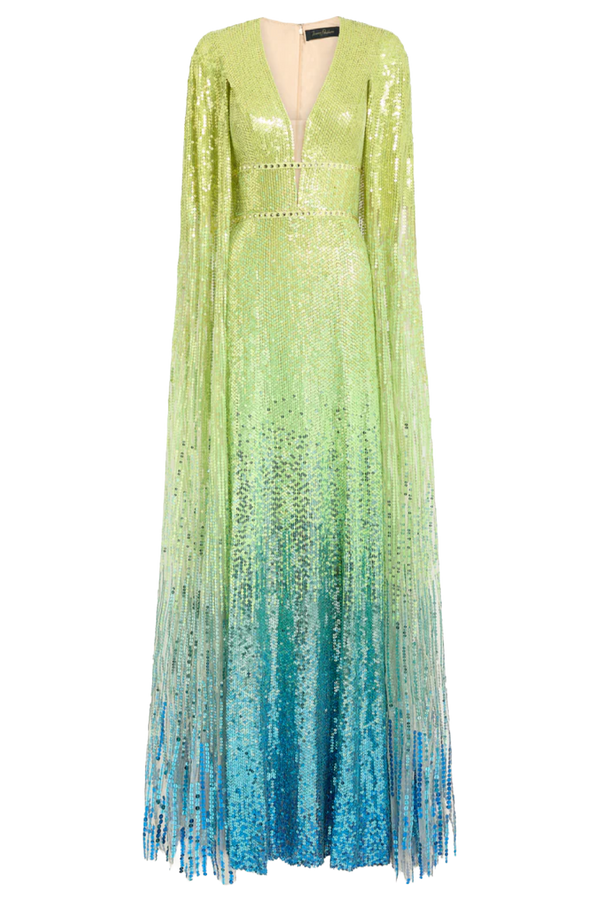 Easy Breezy Sequined Maxi Dress - ALBOUSHIYA - district 5 - dubai - riyadh - abaya - dresses - designers - evening wear - luxury - elegance - craftsmanship - gowns - cocktail dresses - collections - georges