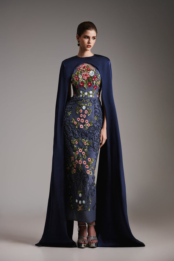 Elysian Midnight Gown - ALBOUSHIYA - district 5 - dubai - riyadh - abaya - dresses - designers - evening wear - luxury - elegance - craftsmanship - gowns - cocktail dresses - collections - georges