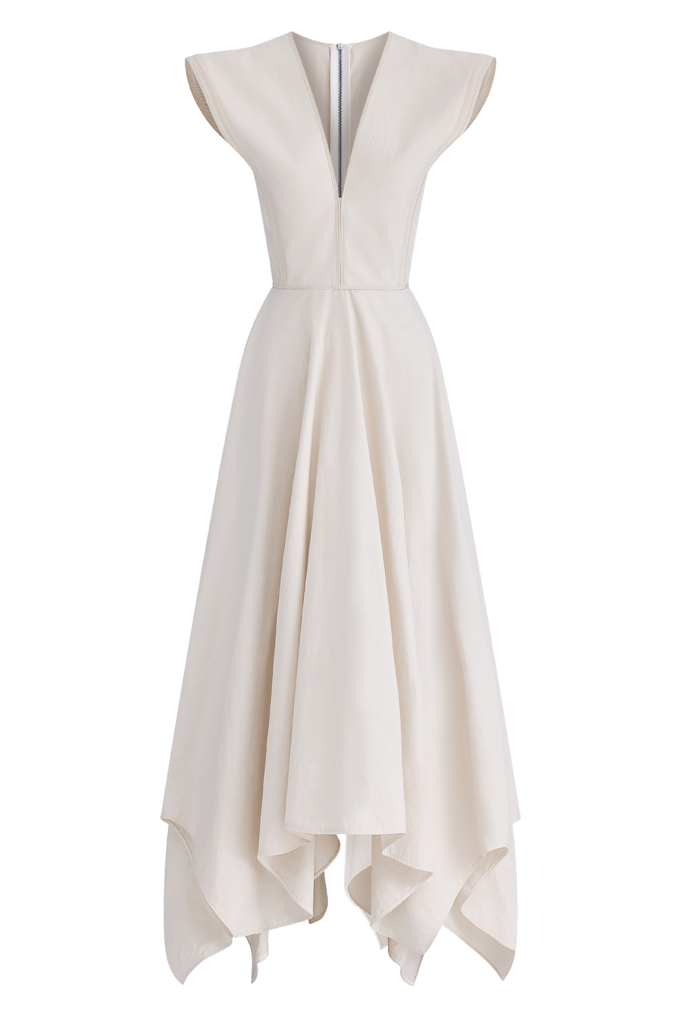 Empath Dress in Almond Paper - ALBOUSHIYA - district 5 - dubai - riyadh - abaya - dresses - designers - evening wear - luxury - elegance - craftsmanship - gowns - cocktail dresses - collections - georges