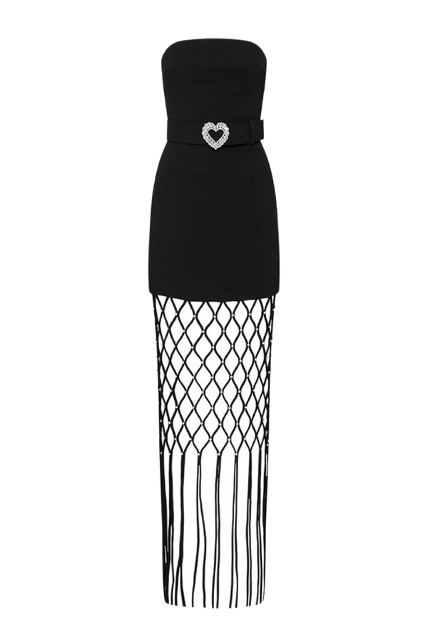 Estelle Strapless Maxi Dress - ALBOUSHIYA - district 5 - dubai - riyadh - abaya - dresses - designers - evening wear - luxury - elegance - craftsmanship - gowns - cocktail dresses - collections - georges