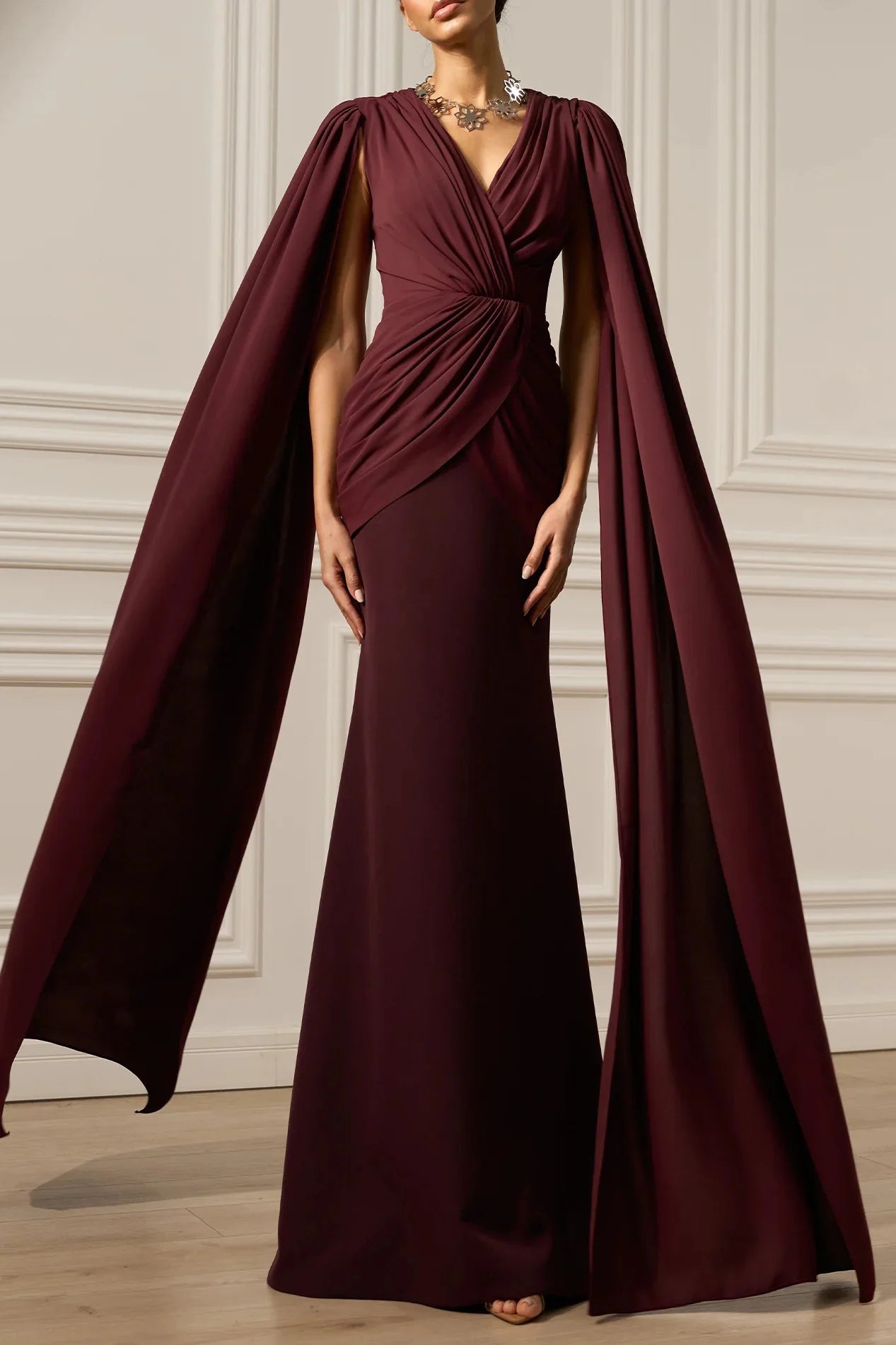 Evelyn Dress - ALBOUSHIYA - district 5 - dubai - riyadh - abaya - dresses - designers - evening wear - luxury - elegance - craftsmanship - gowns - cocktail dresses - collections - georges