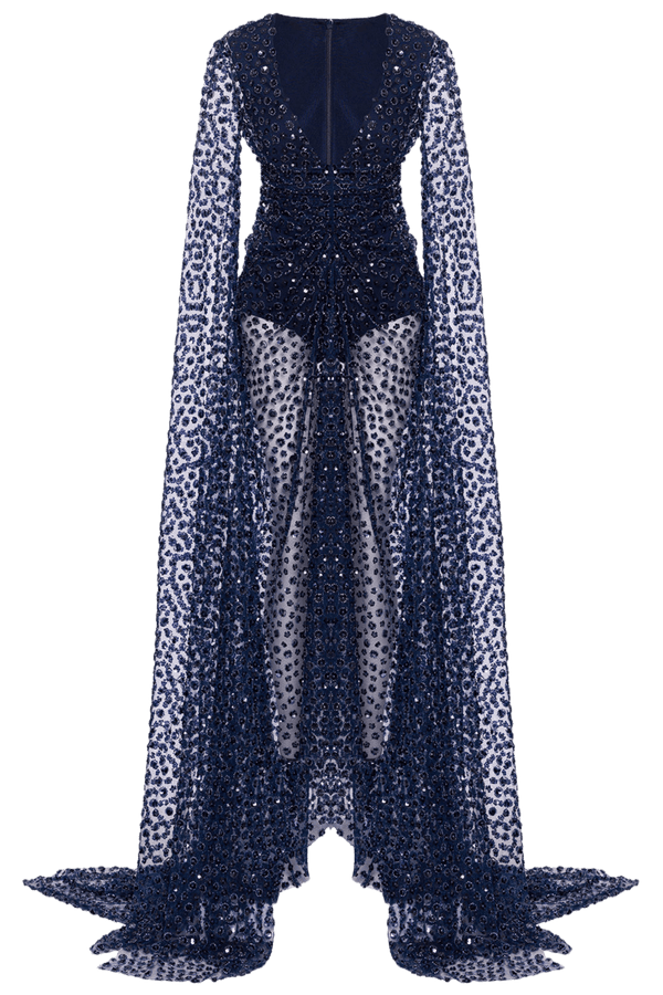 Evening Gown - ALBOUSHIYA - district 5 - dubai - riyadh - abaya - dresses - designers - evening wear - luxury - elegance - craftsmanship - gowns - cocktail dresses - collections - georges