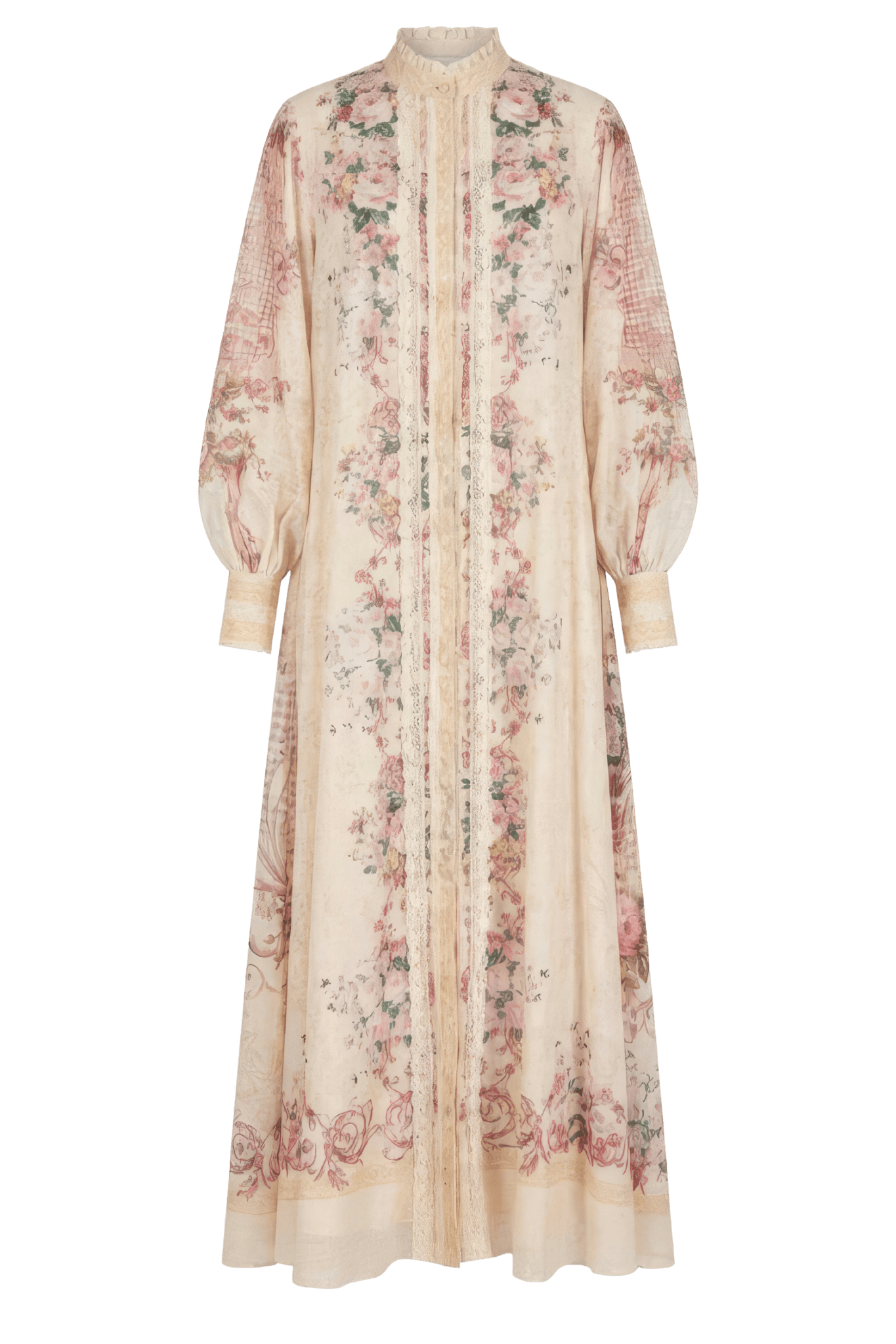 Floral Caftan Dress - ALBOUSHIYA - district 5 - dubai - riyadh - abaya - dresses - designers - evening wear - luxury - elegance - craftsmanship - gowns - cocktail dresses - collections - georges