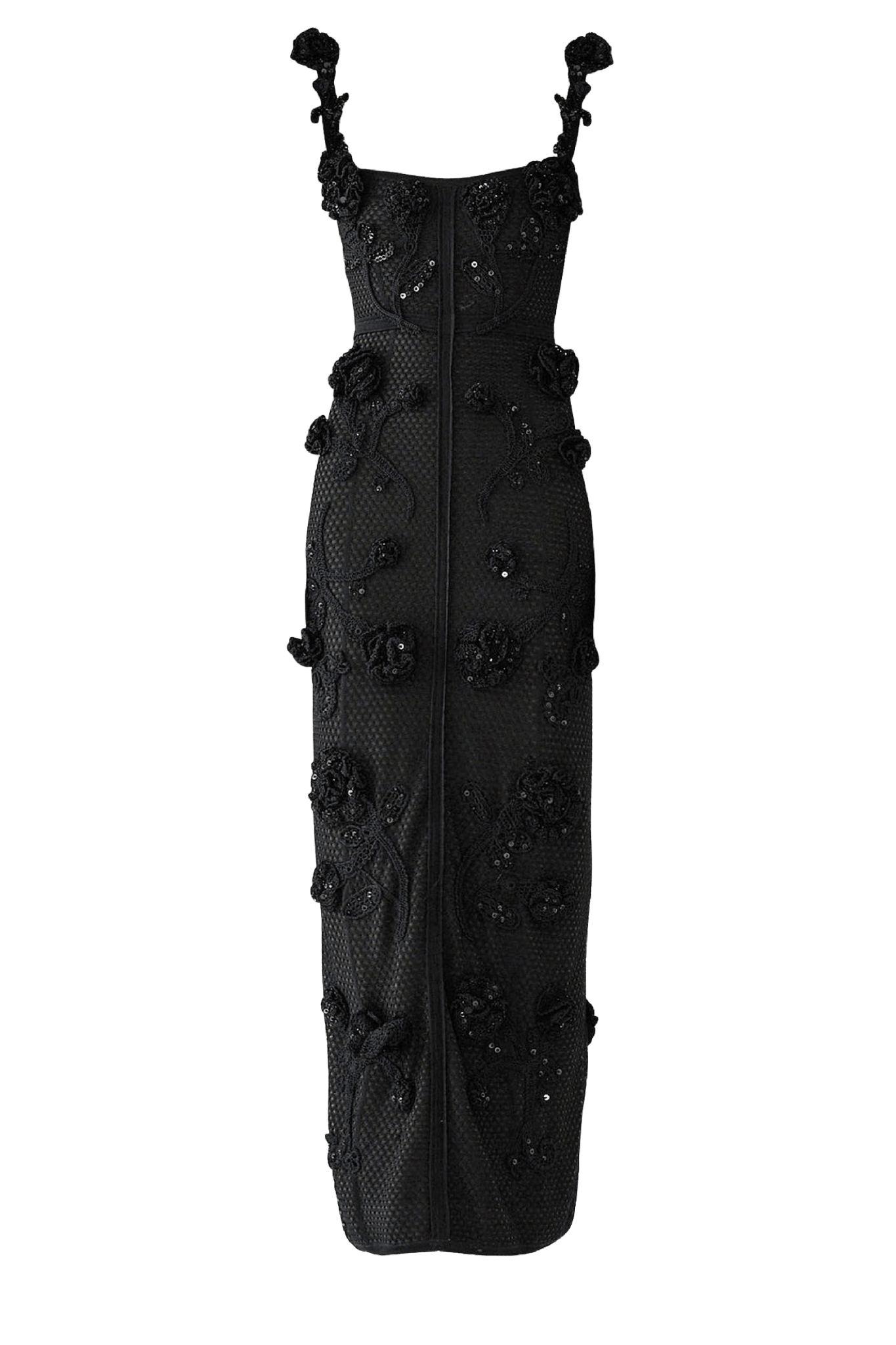 Floral Crochet Dress - ALBOUSHIYA - district 5 - dubai - riyadh - abaya - dresses - designers - evening wear - luxury - elegance - craftsmanship - gowns - cocktail dresses - collections - georges