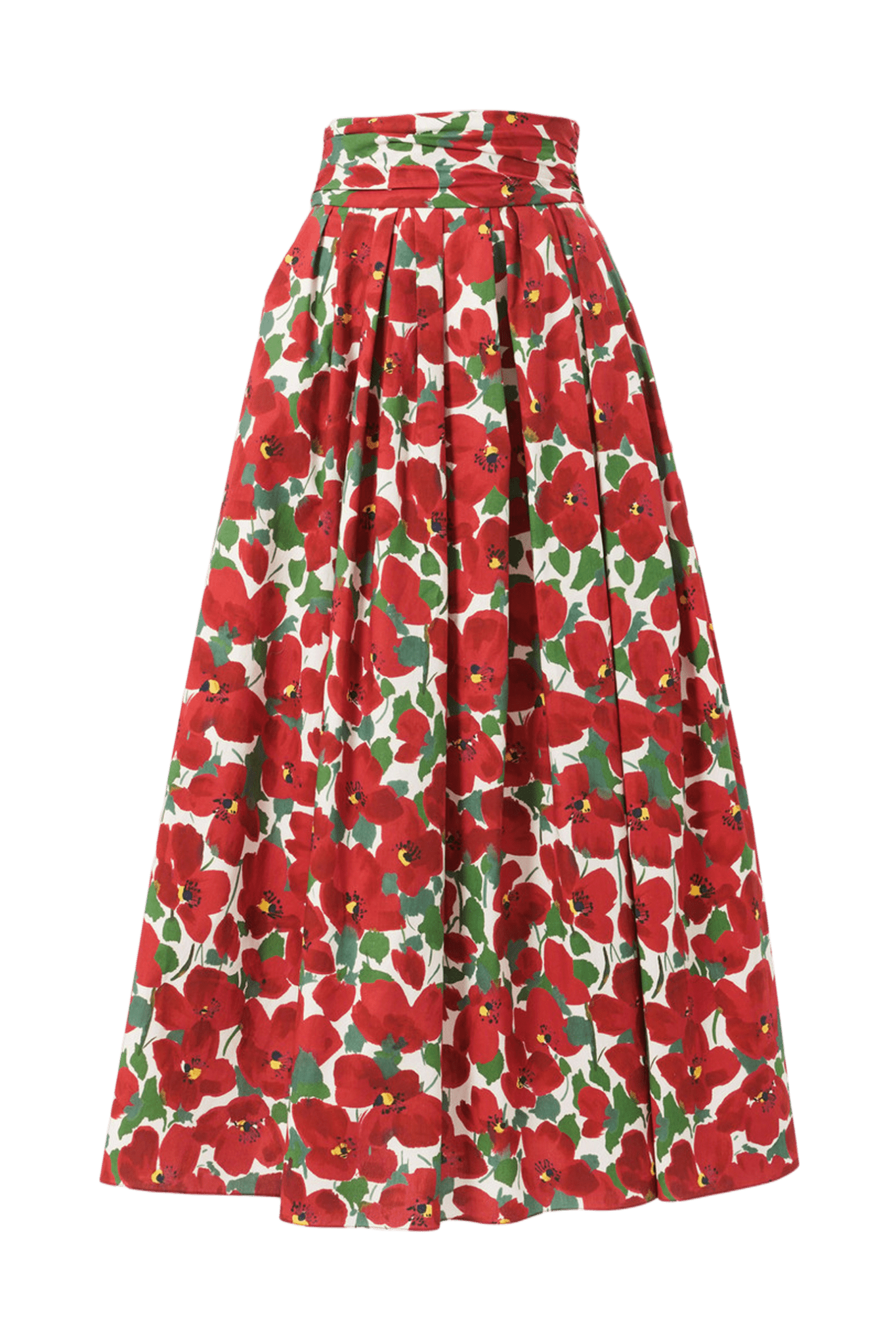 Floral - Print Cummerbund Midi Skirt - ALBOUSHIYA - district 5 - dubai - riyadh - abaya - dresses - designers - evening wear - luxury - elegance - craftsmanship - gowns - cocktail dresses - collections - georges