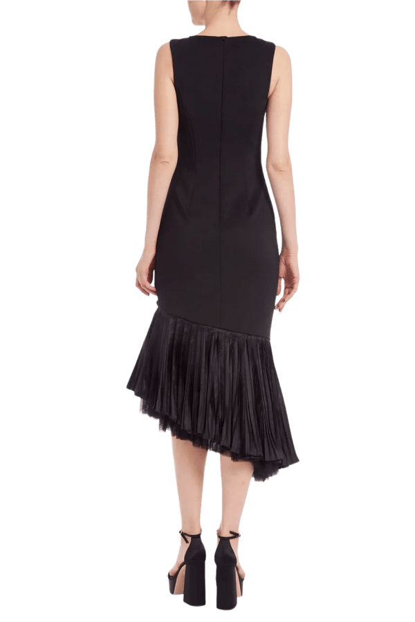 Flounced Tulle Hem Cocktail Dress - ALBOUSHIYA - district 5 - dubai - riyadh - abaya - dresses - designers - evening wear - luxury - elegance - craftsmanship - gowns - cocktail dresses - collections - georges