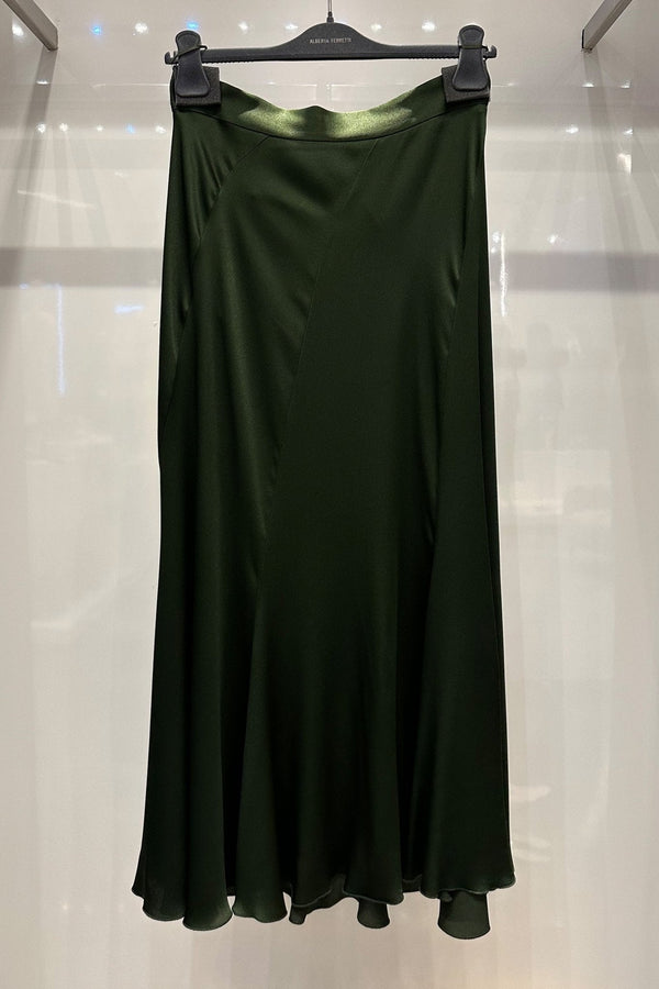 Fluted Satin Skirt - ALBOUSHIYA - district 5 - dubai - riyadh - abaya - dresses - designers - evening wear - luxury - elegance - craftsmanship - gowns - cocktail dresses - collections - georges